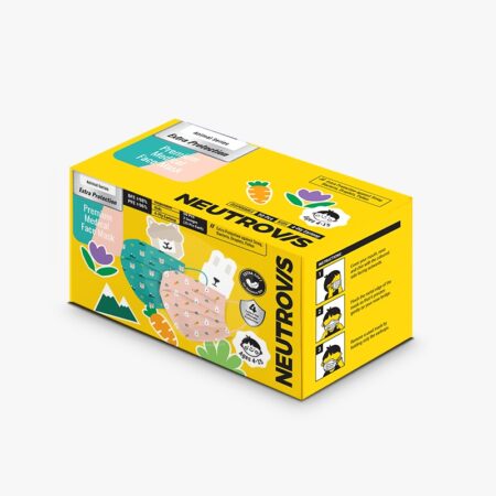 Neutrovis Premium 4-Ply Medical Face Mask For Kids Animal Series - 50s (Rabbit & Llama)