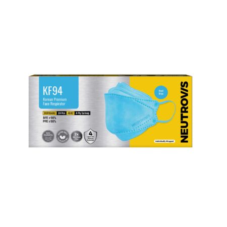 Neutrovis KF94 Korea Premium Face Respirator - 10s (Pool Blue)